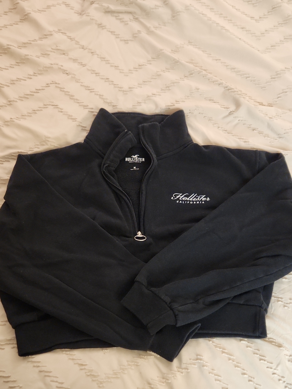 Hollister Crop Half zip